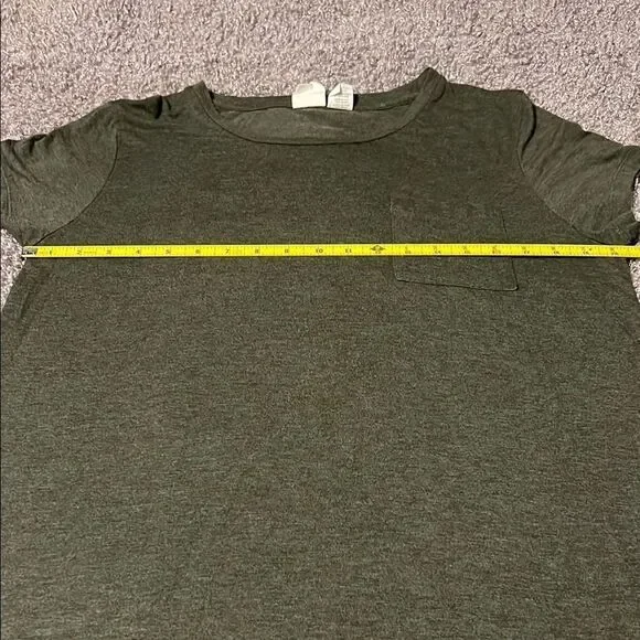 Dark Green T-Shirt Dress - Picture 5 of 5
